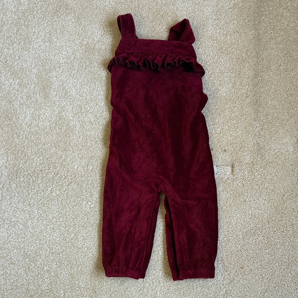Dip Burgundy Kids Jumpsuit